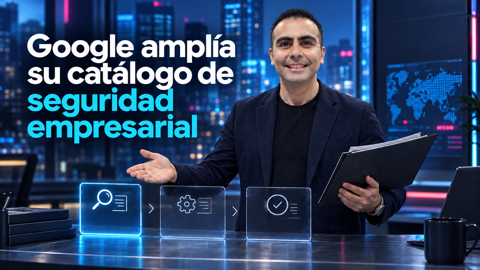 Álvaro presenta un panel conceptual de seguridad empresarial