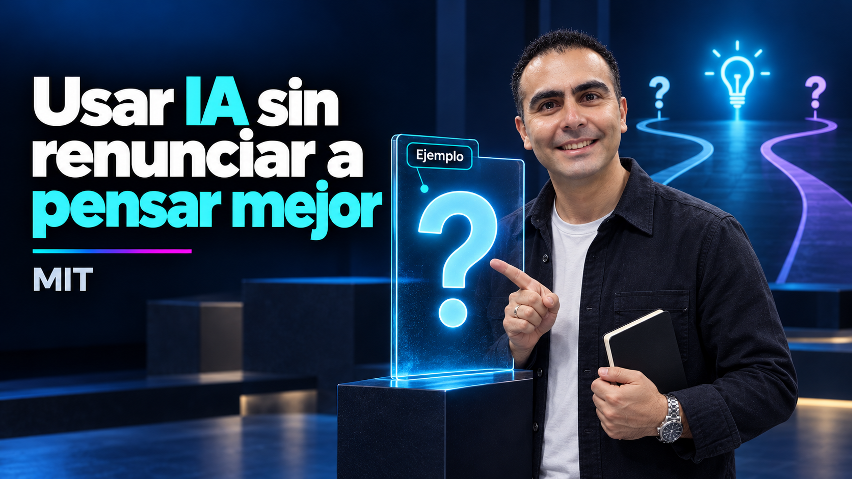 Álvaro plantea una pregunta durante un ejercicio ilustrativo de aprendizaje.
