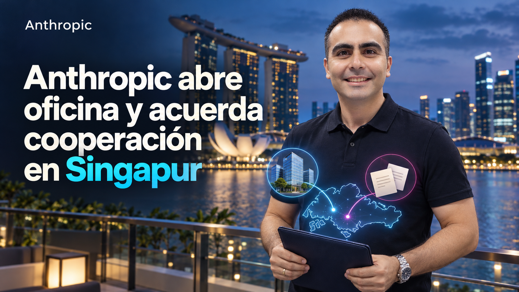 Álvaro explica la expansión de Anthropic en Singapur.