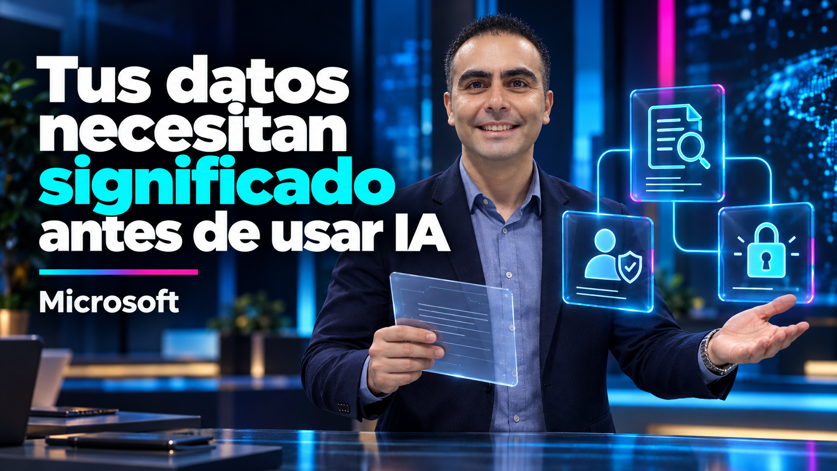 Álvaro conecta una definición con responsables y decisiones de soporte.