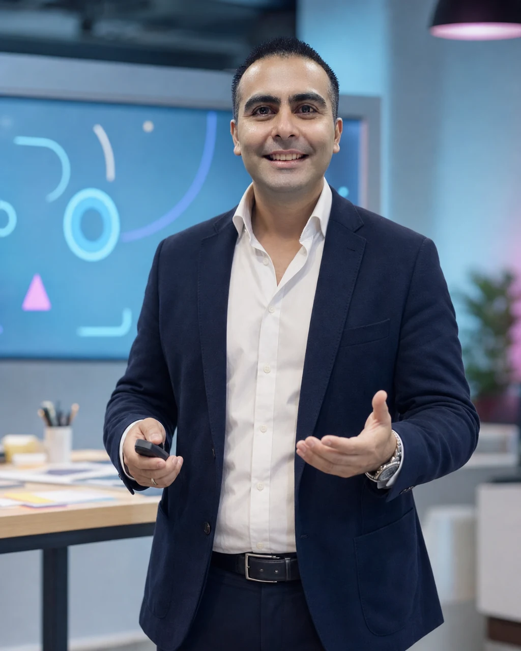 Álvaro Maureira facilitando un entrenamiento aplicado de inteligencia artificial para equipos