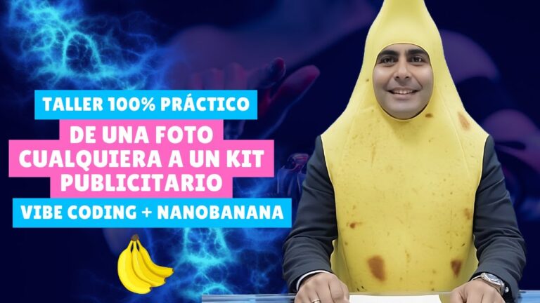 Portada del artículo: 🚀 Masterclass gratuita 🍌 NanoBanana + Google AI Studio para publicidad, ecommerce y Reels