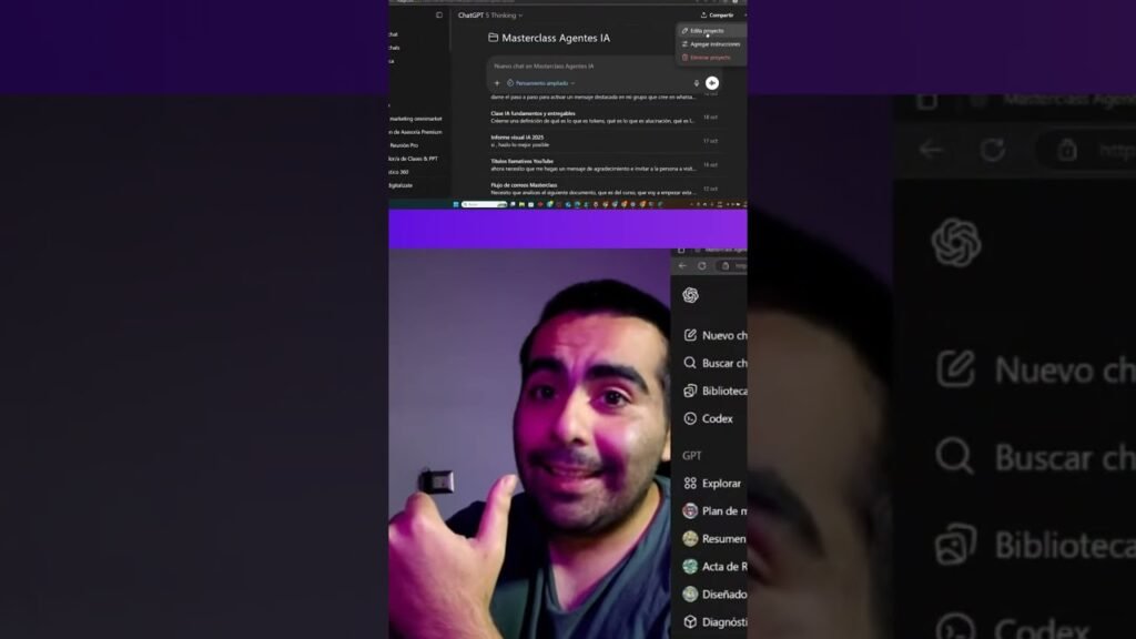 Cuándo usar GPTs… y cuándo usar proyectos con memoria 🤯 nunca mas repitas prompts en Chat GPT #ia