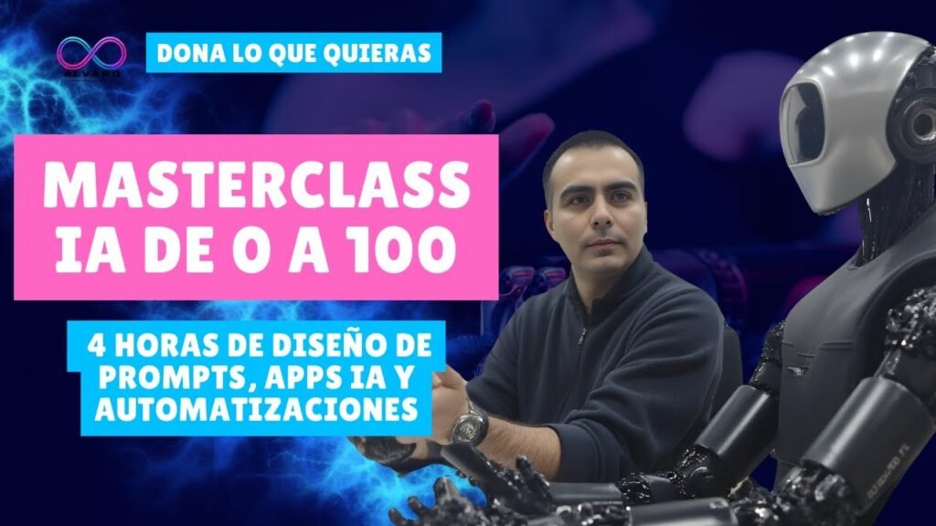 🚀 Masterclass Desata tu potencial IA: 4h de prompts, automatización y más