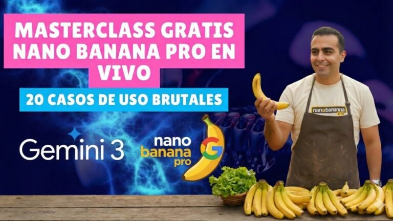Aprende a crear imágenes poderosas con Gemini 3 y NanoBanana Pro🚀🍌 para negocio, educación y vida