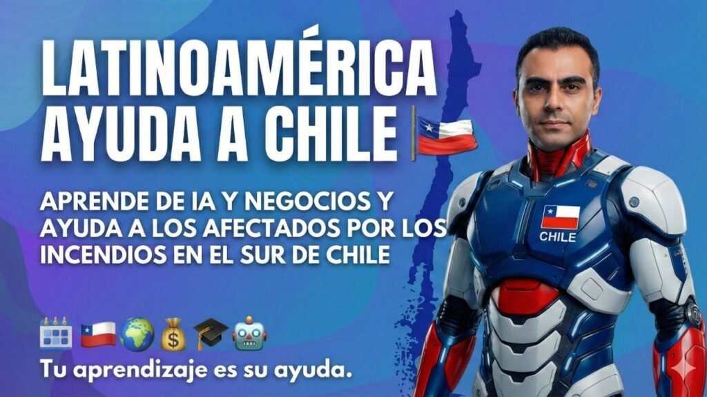 Latinoamérica unida: Aprende IA y Negocios para ayudar a las afectados por los incendios en Chile🤝