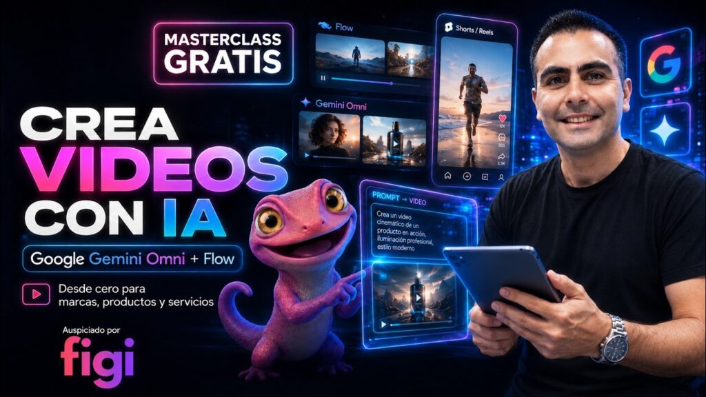El futuro del video ya llegó🎬 crea anuncios, reels y contenido con Gemini Omni y Flow sin cámaras