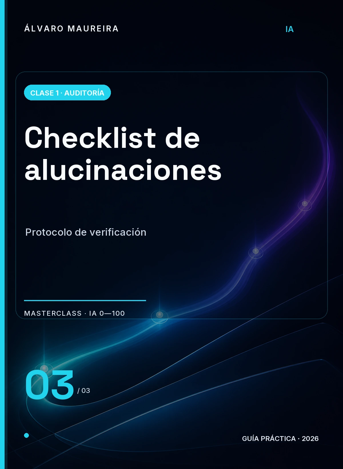 Portada de Checklist de Auditoría de Alucinaciones
