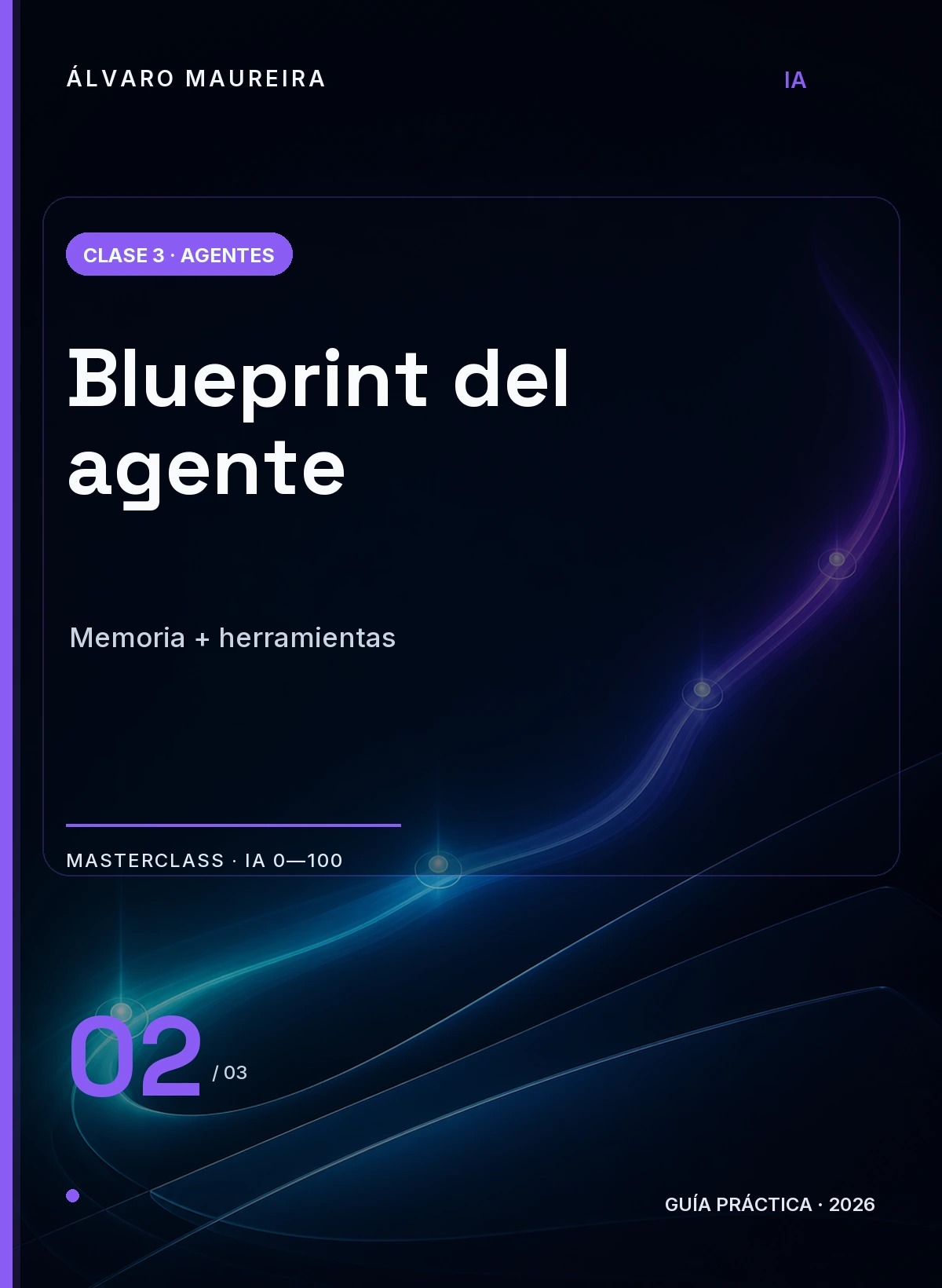 Portada de Blueprint del Agente: Memoria + Herramientas