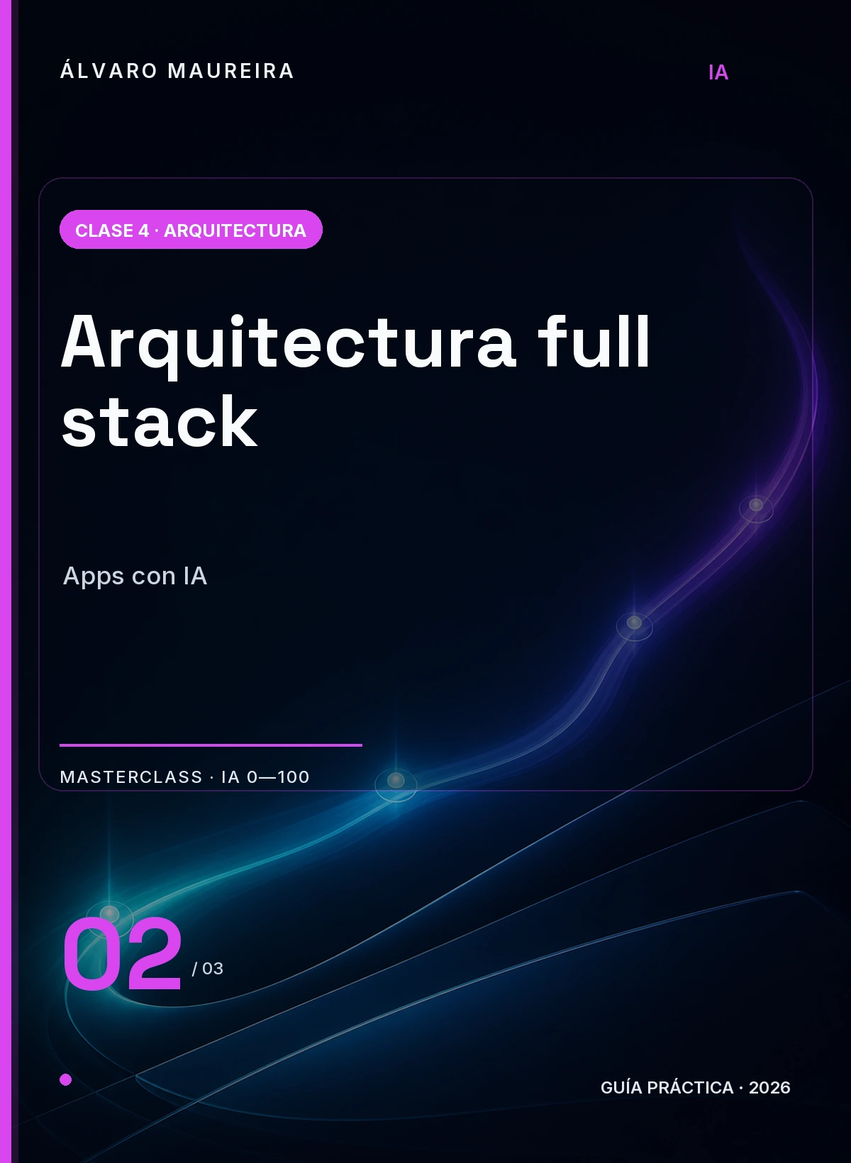 Portada de Arquitectura Full Stack: Apps con IA