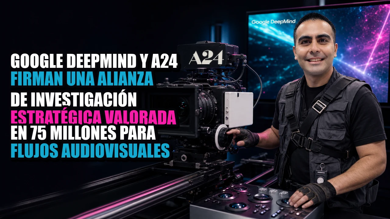 Google DeepMind y A24 firman una alianza de investigación estratégica valorada en 75 millones para flujos audiovisuales