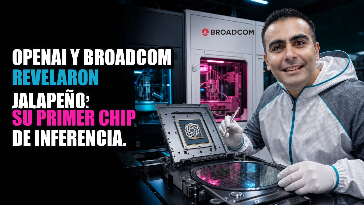 OpenAI y Broadcom revelaron Jalapeño, su primer chip de inferencia.