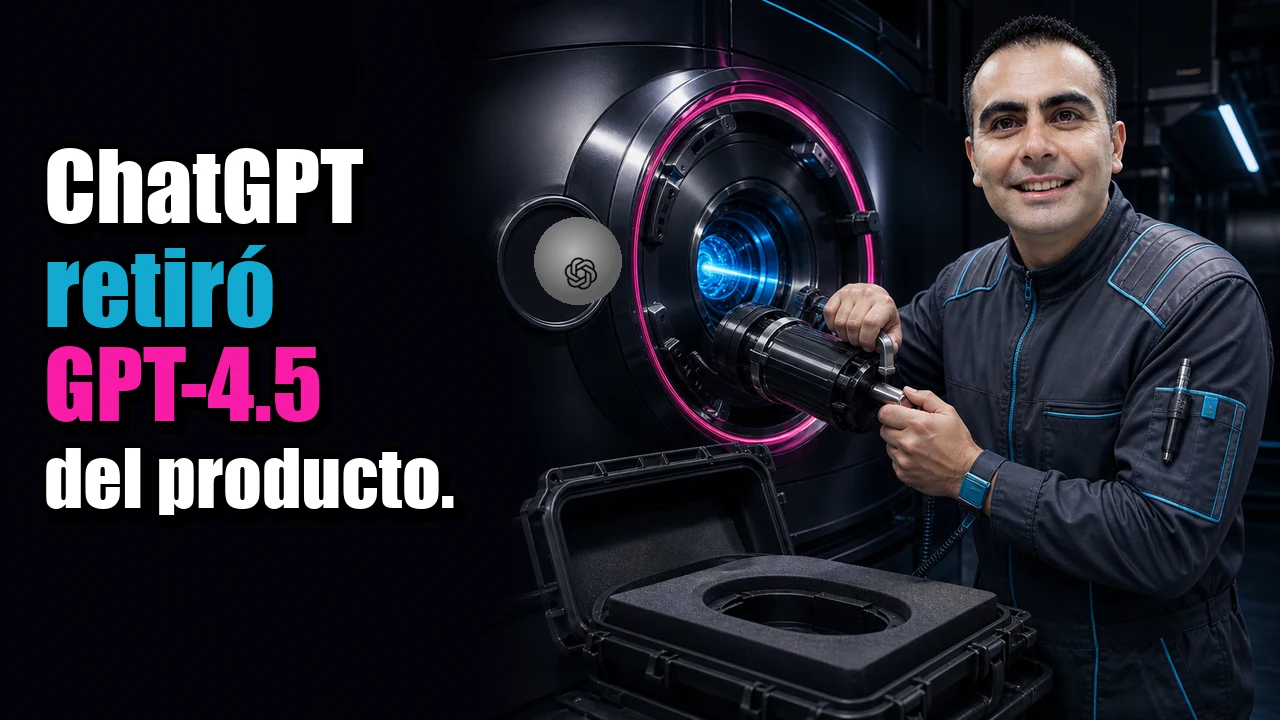 ChatGPT retiró GPT-4.5 del producto.