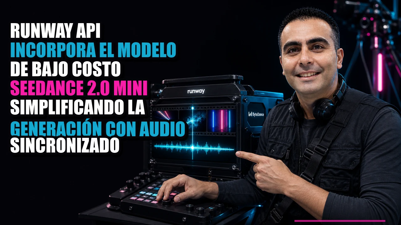 Runway API incorpora el modelo de bajo costo Seedance 2.0 Mini simplificando la generación con audio sincronizado