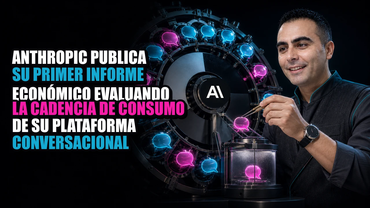 Anthropic publica su primer informe económico evaluando la cadencia de consumo de su plataforma conversacional