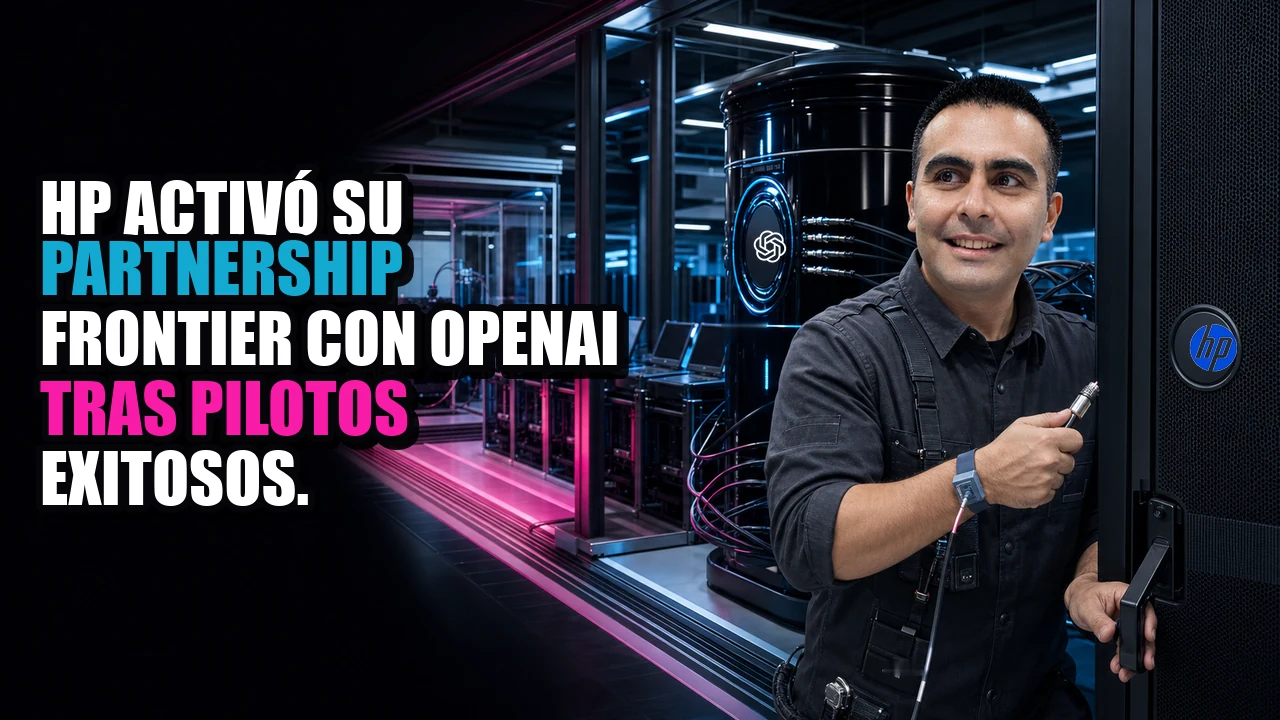 HP activó su partnership Frontier con OpenAI tras pilotos exitosos.