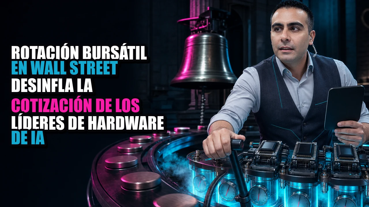 Rotación bursátil en Wall Street desinfla la cotización de los líderes de hardware de IA