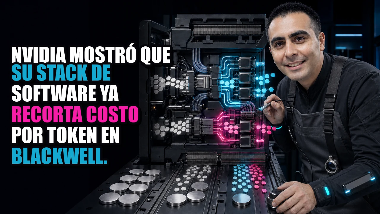 NVIDIA mostró que su stack de software ya recorta costo por token en Blackwell.