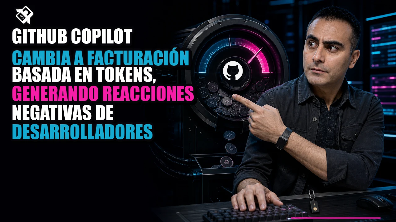 Portada de 💸 GitHub Copilot Cambia a Facturación Basada en Tokens, Generando Reacciones Negativas de Desarrolladores