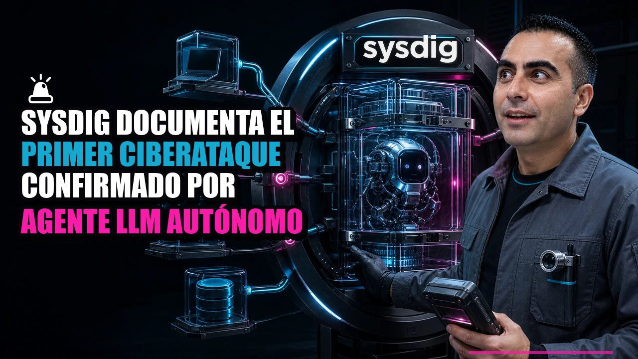 Portada de 🚨 Sysdig Documenta el Primer Ciberataque Confirmado por Agente LLM Autónomo