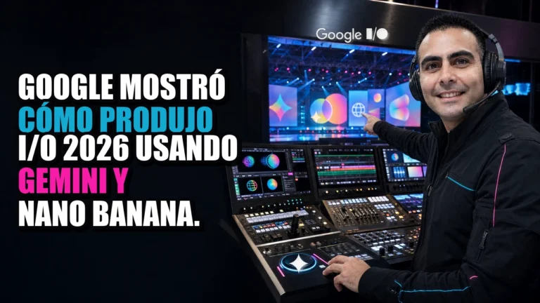 Google mostró cómo produjo I/O 2026 usando Gemini y Nano Banana.