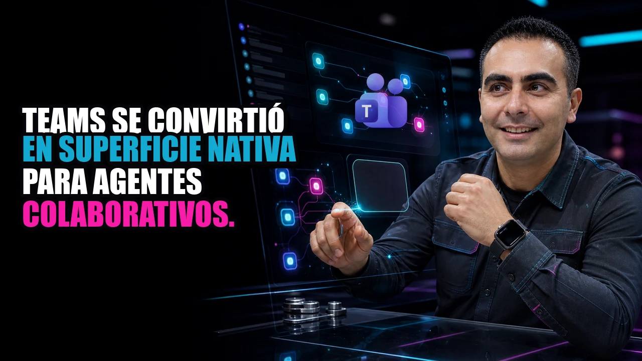 Portada de Teams se convirtió en superficie nativa para agentes colaborativos.