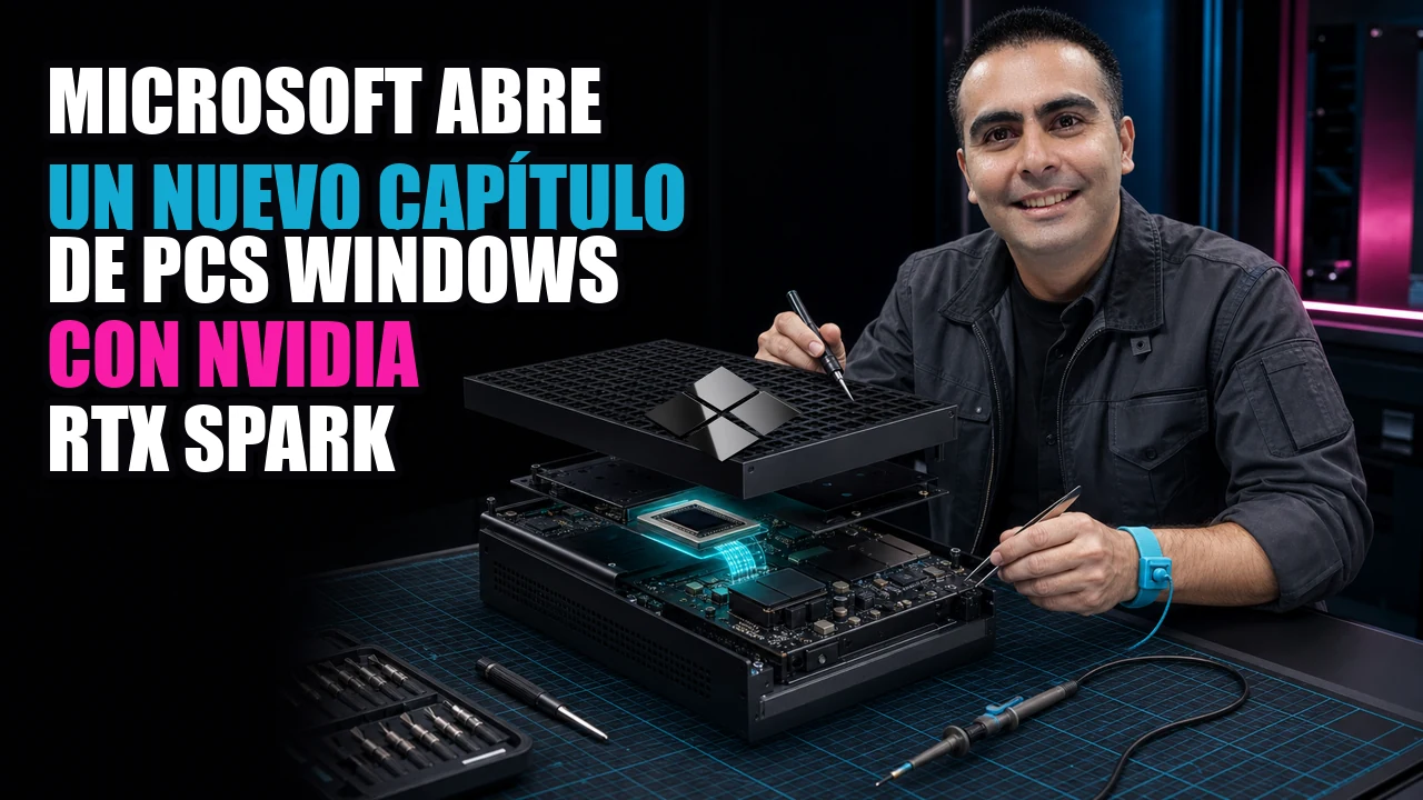 Portada de Microsoft abre un nuevo capítulo de PCs Windows con NVIDIA RTX Spark.