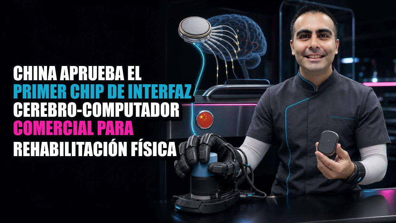 China aprueba el primer chip de interfaz cerebro-computador comercial para rehabilitación física
