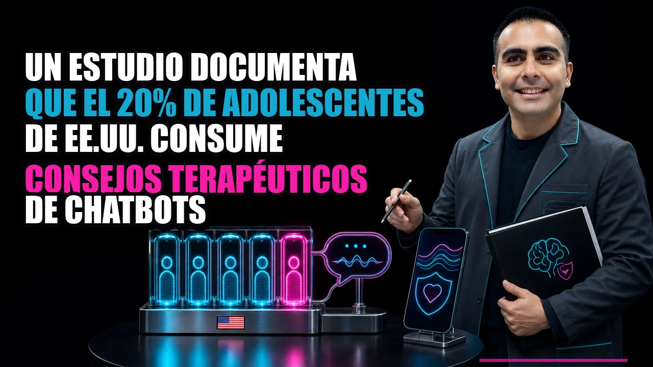 Un estudio documenta que el 20% de adolescentes de EE.UU. consume consejos terapéuticos de chatbots