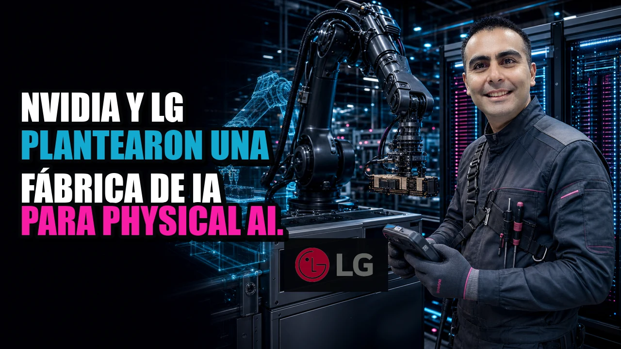 NVIDIA y LG plantearon una fábrica de IA para physical AI.