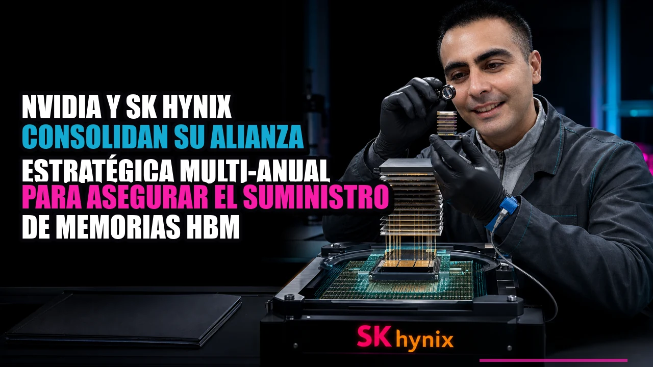 Portada de NVIDIA y SK Hynix consolidan su alianza estratégica multi-anual para asegurar el suministro de memorias HBM