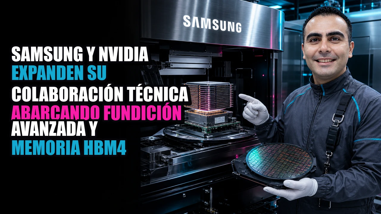 Samsung y NVIDIA expanden su colaboración técnica abarcando fundición avanzada y memoria HBM4