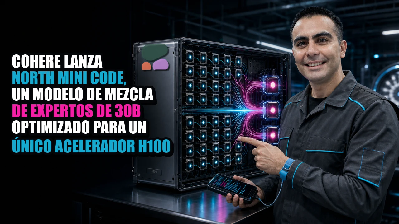 Cohere lanza North Mini Code, un modelo de mezcla de expertos de 30B optimizado para un único acelerador H100