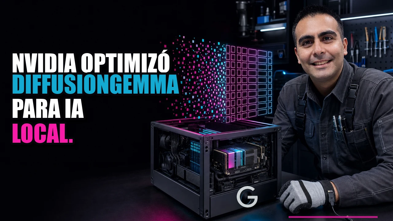 NVIDIA optimizó DiffusionGemma para IA local.