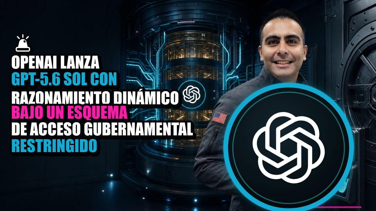 Portada de 🚨 OpenAI lanza GPT-5.6 Sol con razonamiento dinámico bajo un esquema de acceso gubernamental restringido