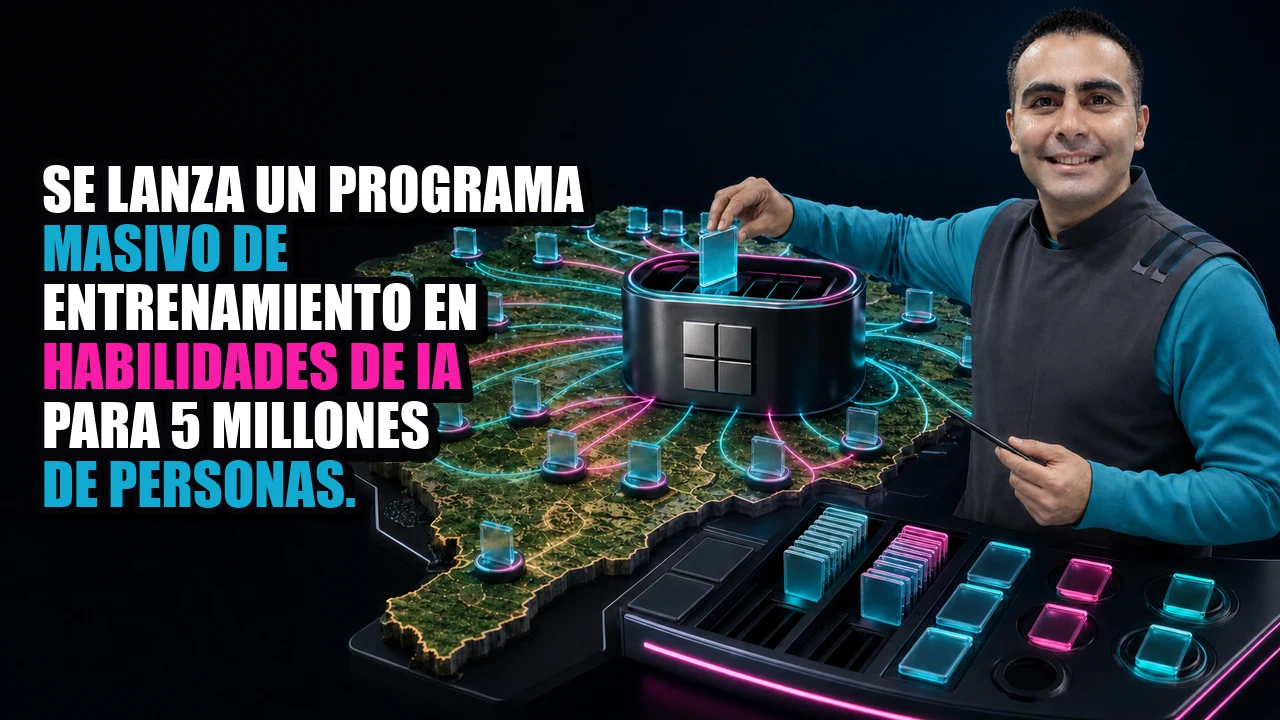 Se lanza un programa masivo de entrenamiento en habilidades de IA para 5 millones de personas