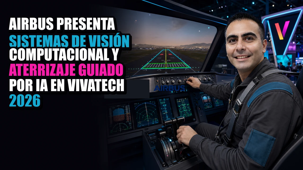 Airbus presenta sistemas de visión computacional y aterrizaje guiado por IA en VivaTech 2026