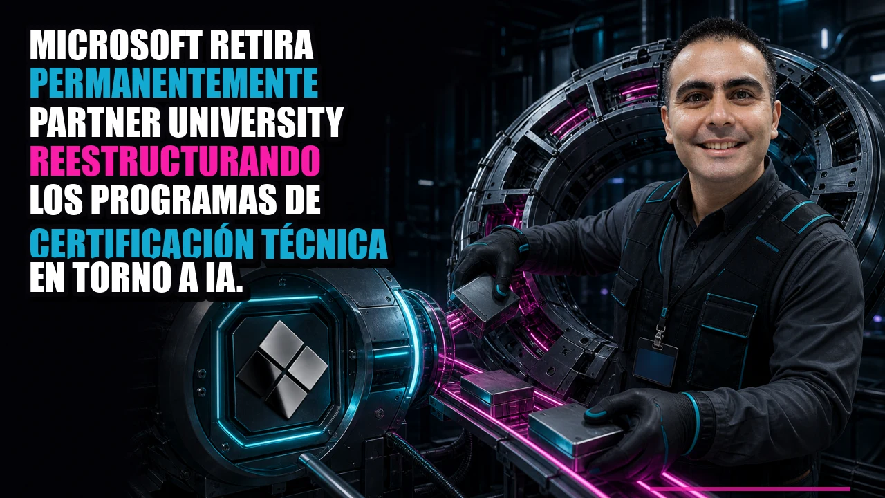 Microsoft retira permanentemente Partner University reestructurando los programas de certificación técnica en torno a IA