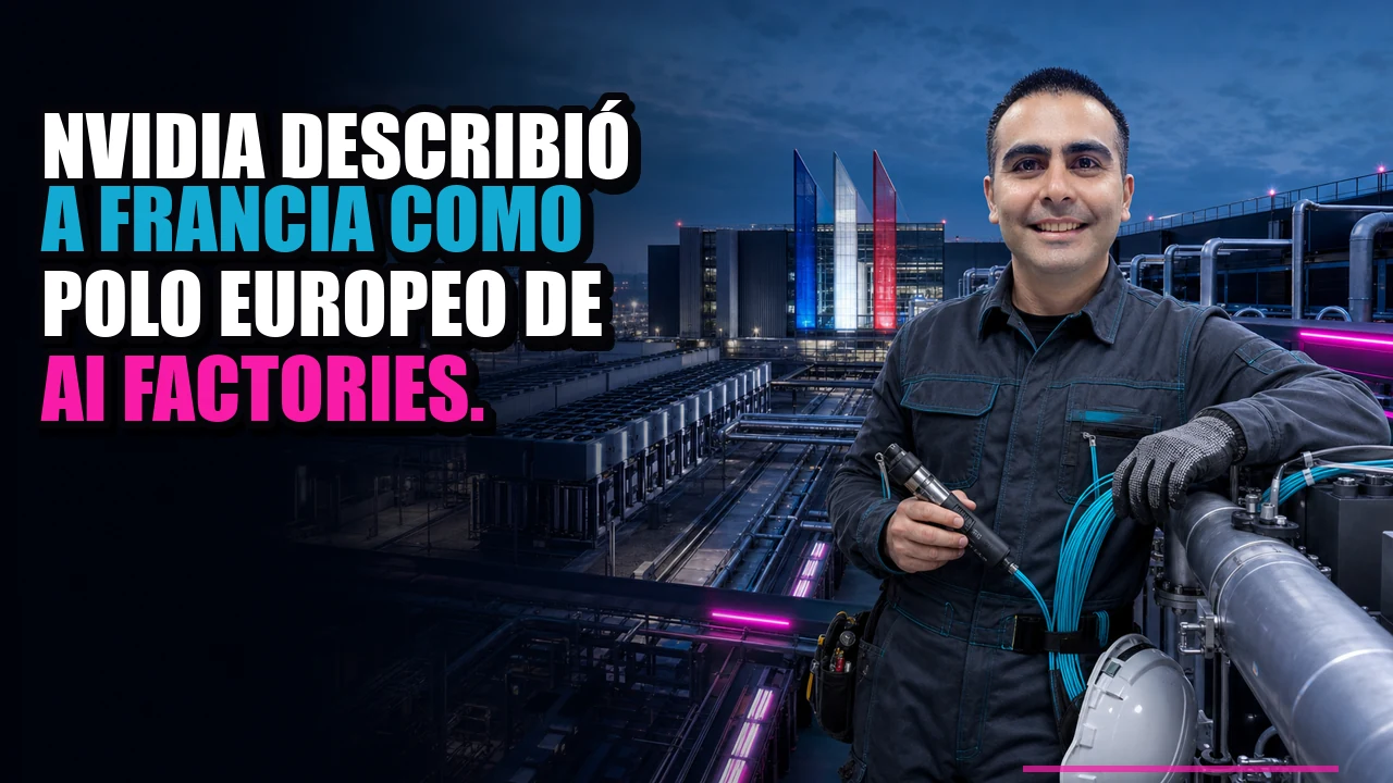 NVIDIA describió a Francia como polo europeo de AI factories.