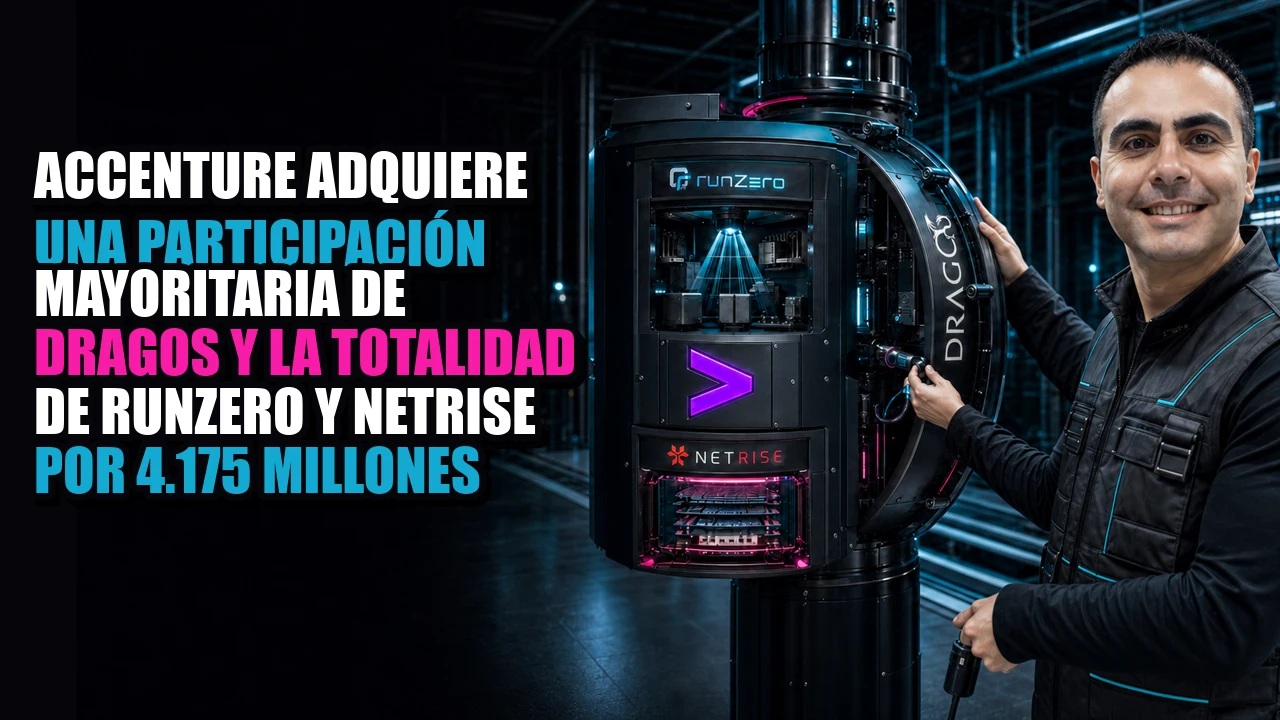 Accenture adquiere una participación mayoritaria de Dragos y la totalidad de runZero y NetRise por 4.175 millones