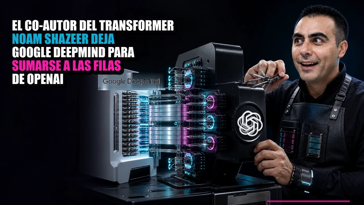 El co-autor del Transformer Noam Shazeer deja Google DeepMind para sumarse a las filas de OpenAI