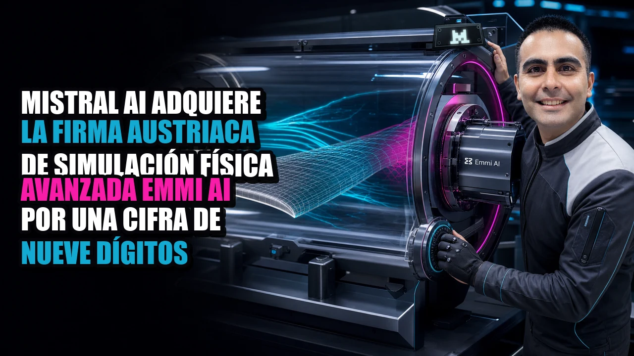 Mistral AI adquiere la firma austriaca de simulación física avanzada Emmi AI por una cifra de nueve dígitos