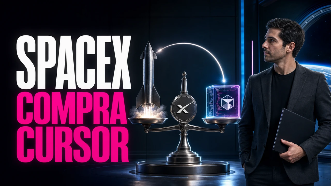 🌌 SpaceX adquiere Anysphere, creadores del editor Cursor, por 60,000 millones de dólares para potenciar su ecosistema de IA