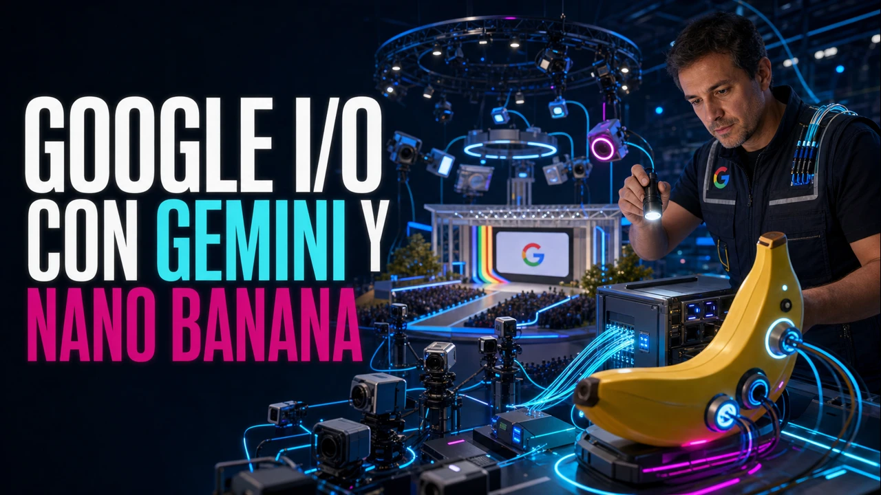 Google mostró cómo produjo I/O 2026 usando Gemini y Nano Banana.