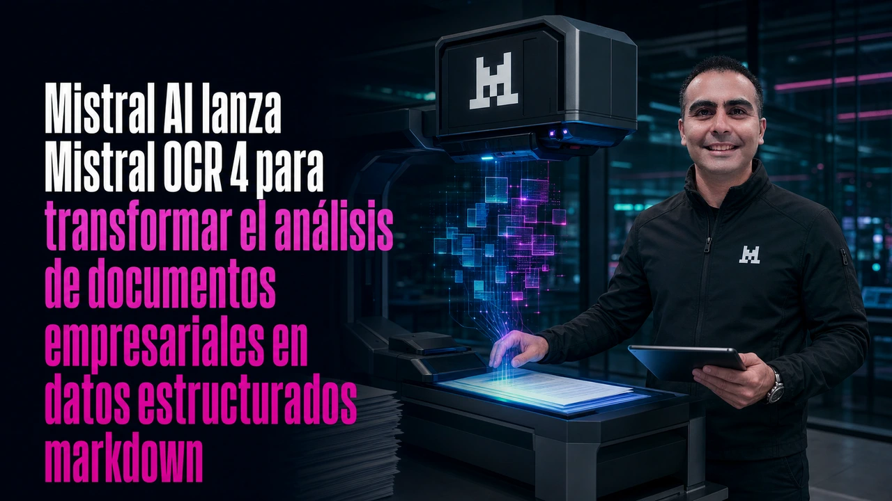 📄 Mistral AI lanza Mistral OCR 4 para transformar el análisis de documentos empresariales en datos estructurados markdown