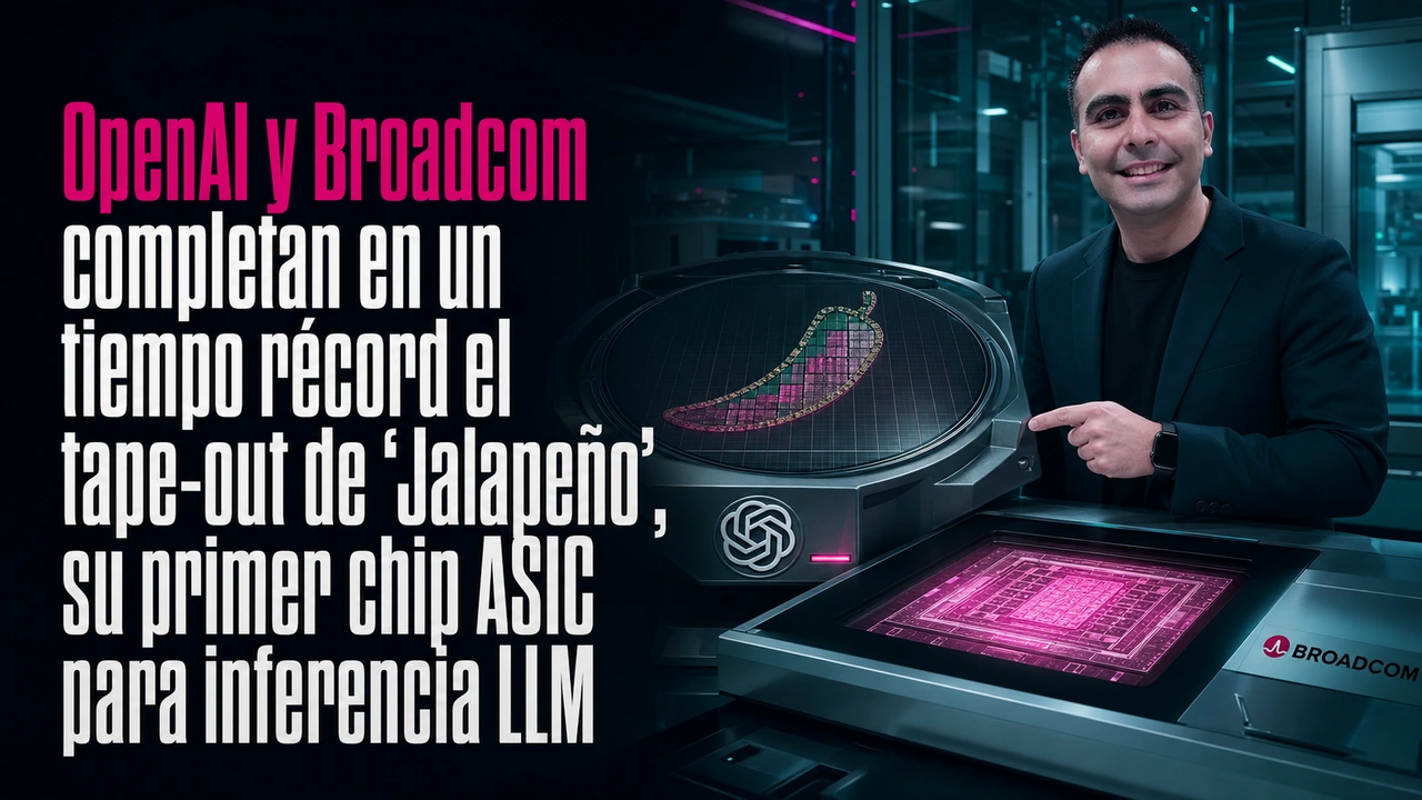 🌶️ OpenAI y Broadcom completan en un tiempo récord el tape-out de ‘Jalapeño’, su primer chip ASIC para inferencia LLM