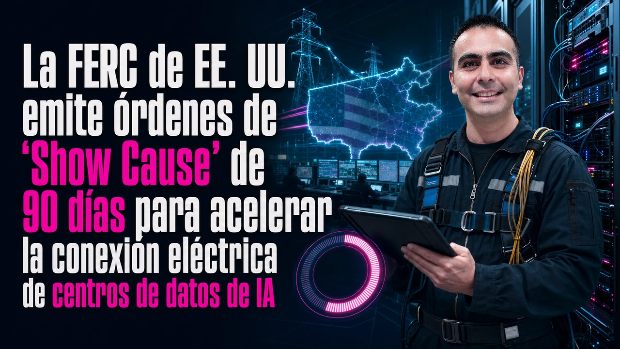 🔌 La FERC de EE. UU. emite órdenes de ‘Show Cause’ de 90 días para acelerar la conexión eléctrica de centros de datos de IA