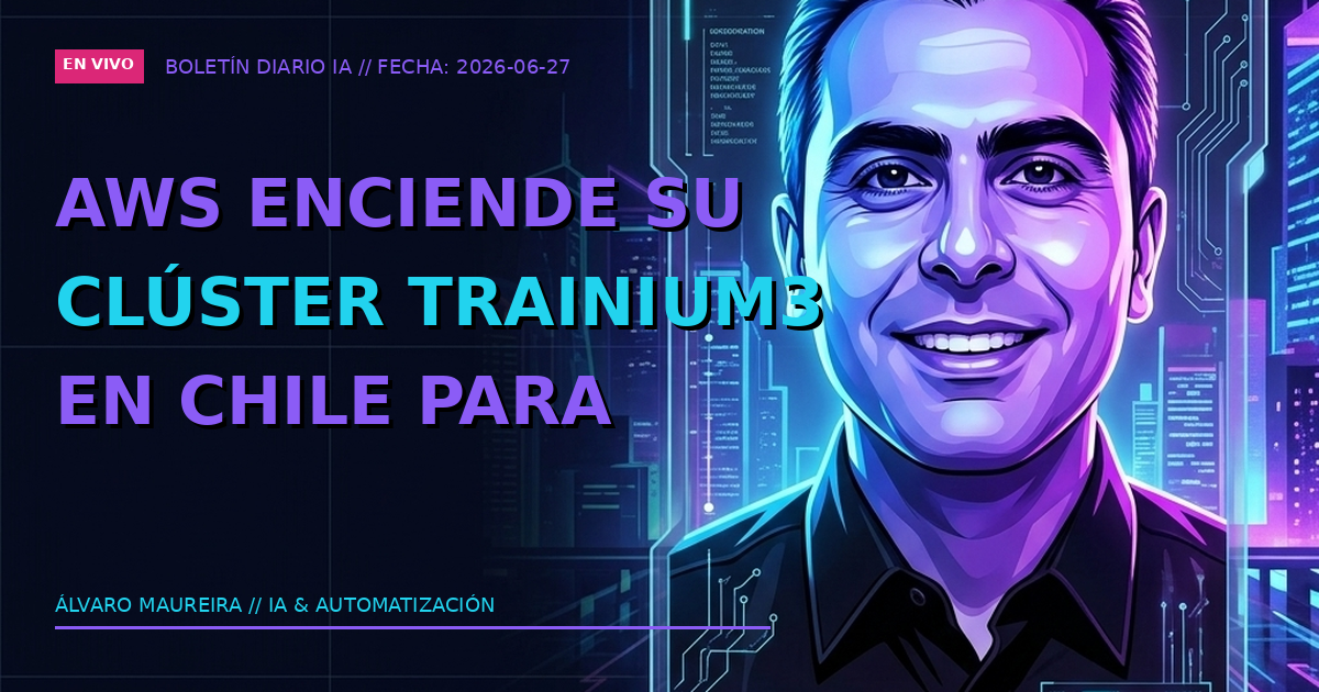 🏗️ AWS enciende su clúster Trainium3 en Chile para LATAM