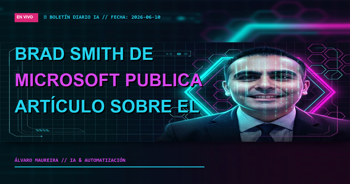 🗣️ Brad Smith de Microsoft Publica Artículo sobre el Impacto de la IA en el Empleo