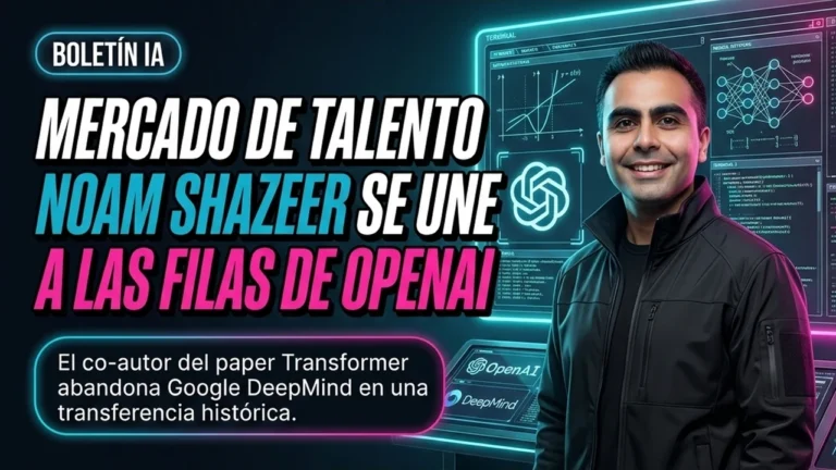El co-autor del Transformer Noam Shazeer deja Google DeepMind para sumarse a las filas de OpenAI
